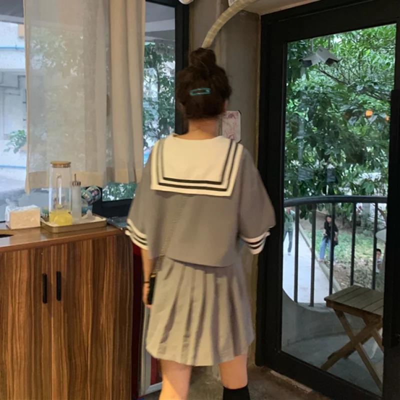 2020 jk uniform skirt genuine bad college style student uniforms orthodox summer students daily lattice skirt jk suit