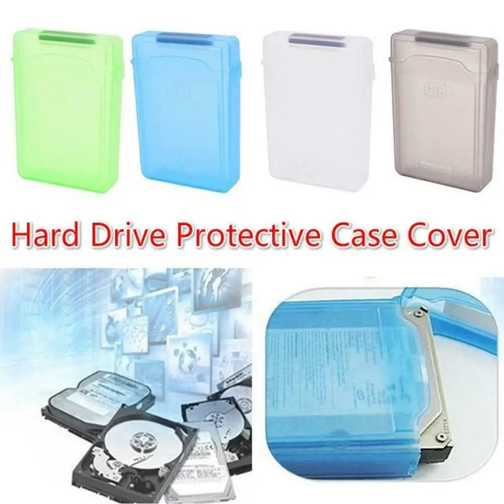 3.5 inch Plastic Hard Disk Box Portable HDD Protection Storage Box for PC Laptop Hard Disk Case desktop Business Storage Box