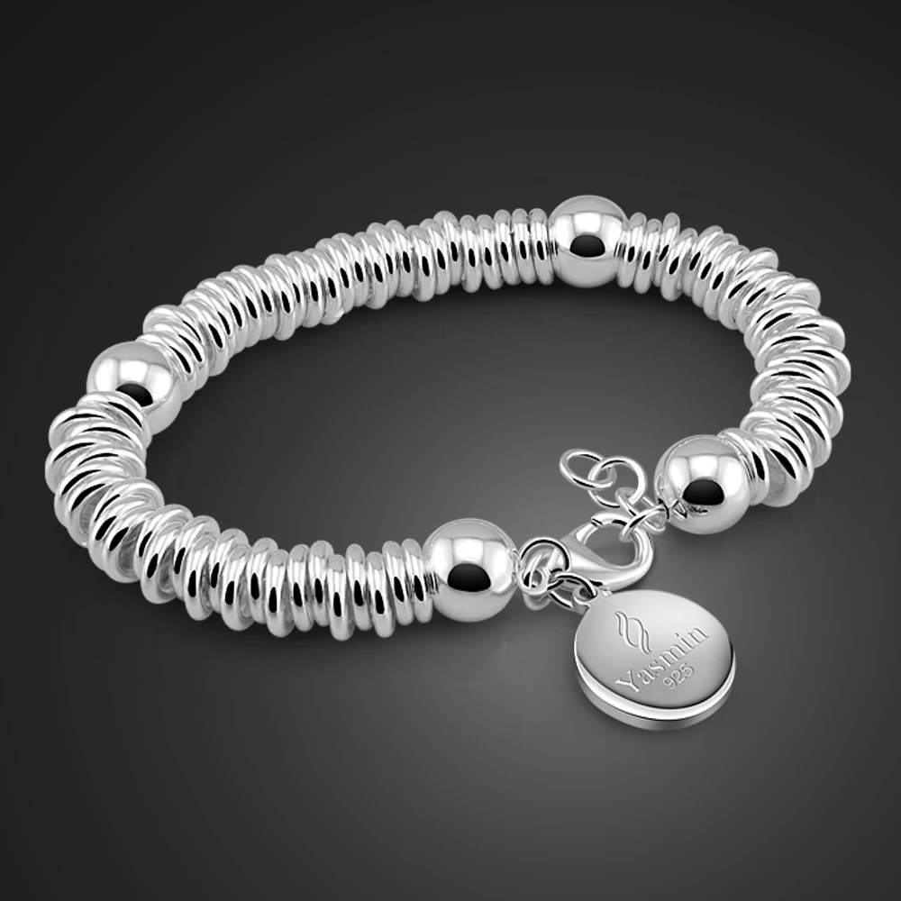 925 Sterling Silver Beautiful Round Bracelets For Women Korean Fashion Designer Bracelet High quality Hand Luxury Jewelry