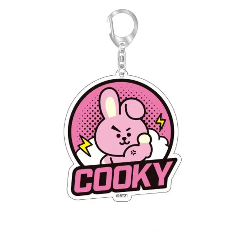 Cooky Mang Koya RJ TATA Shooky Keychain Women and Men Key Chain Cute Anime Cartoon Kids Key Ring Gift