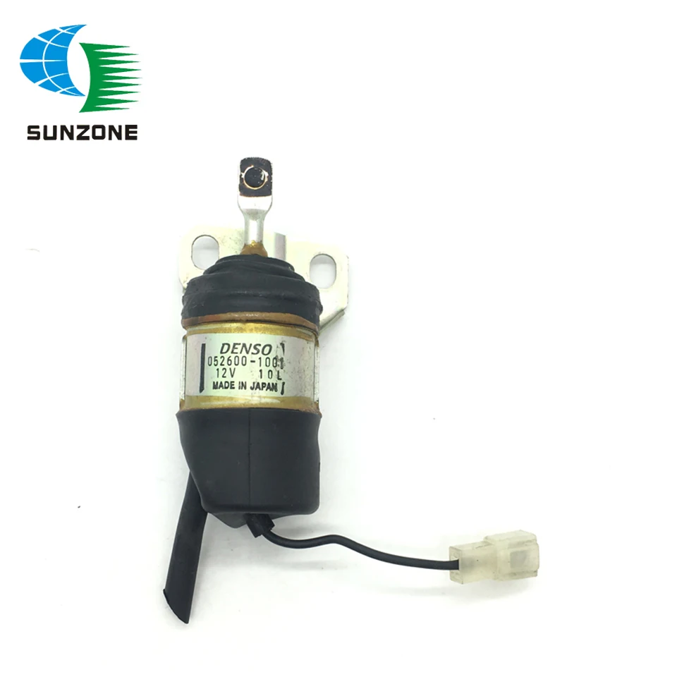 Genuine Denso Fuel Shut Off Solenoid Pump 12VDC 15471-60010 052600-1001 Replance For Kubota Engine Stop Solenoid