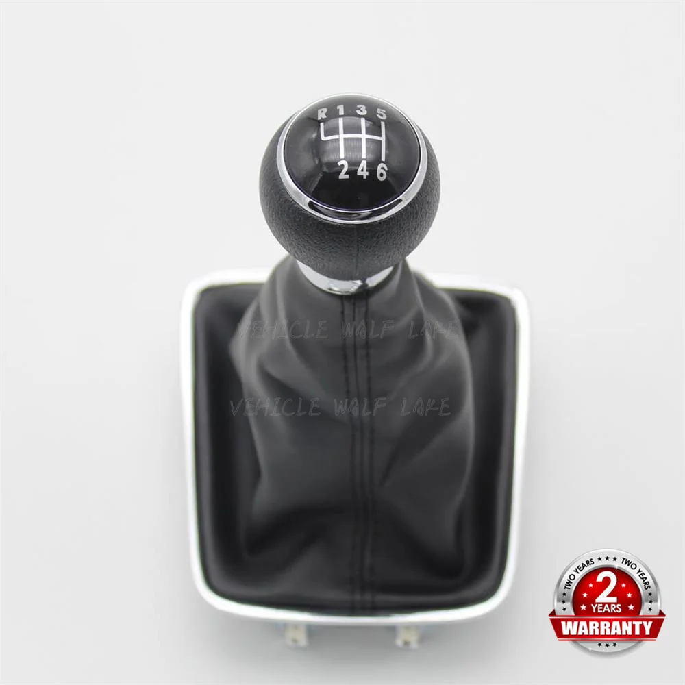 

For VW Golf Plus 2005 2006 2007 2008 2009 2010 2011 2012 2013 2014 New 6 Speed Car Gear Stick Shift Knob Leather Boot