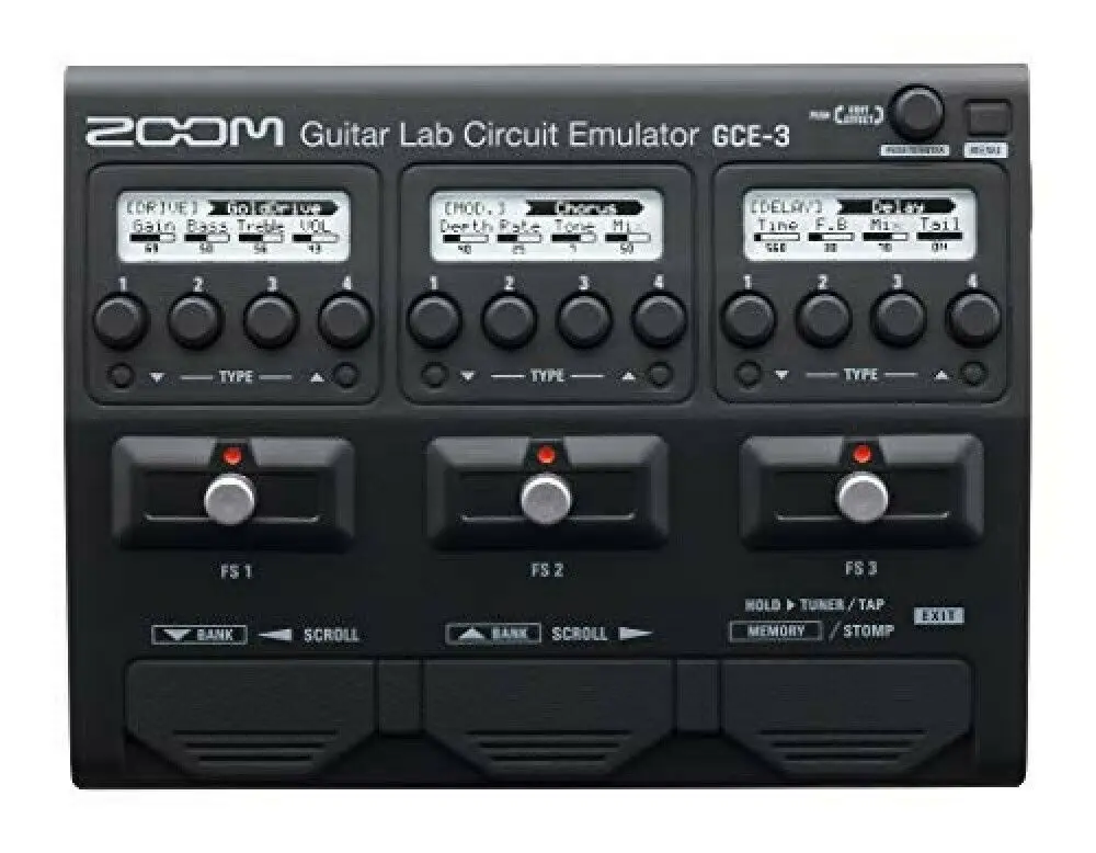 Zoom gce-3 guitar multi effect device, multi effect pedal, USB audio interface for guitar and Bass Guitar NEW