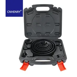 17PCS  Woodworking Hole Saw Set Drill Bit  19-150mm Hole Cutter Set For Softwood, Plastic Plate, Plasterboard Hole Saw Kit