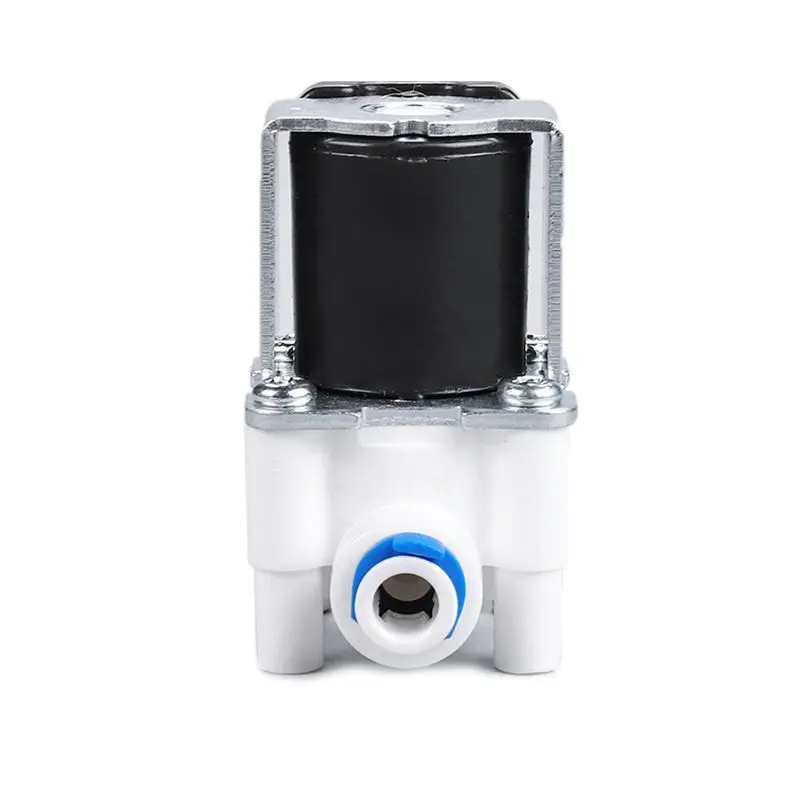 Plastic Water Solenoid for Valve 220V 1/4" Thread Normally Closed Water Inlet Flow Switch Quick Connect Inlet for Valve