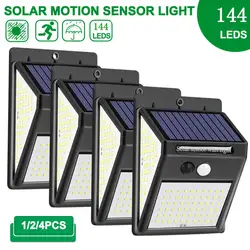 Lámpara Solar LED para exteriores, luz de pared con Sensor, impermeable, para decoración de jardín