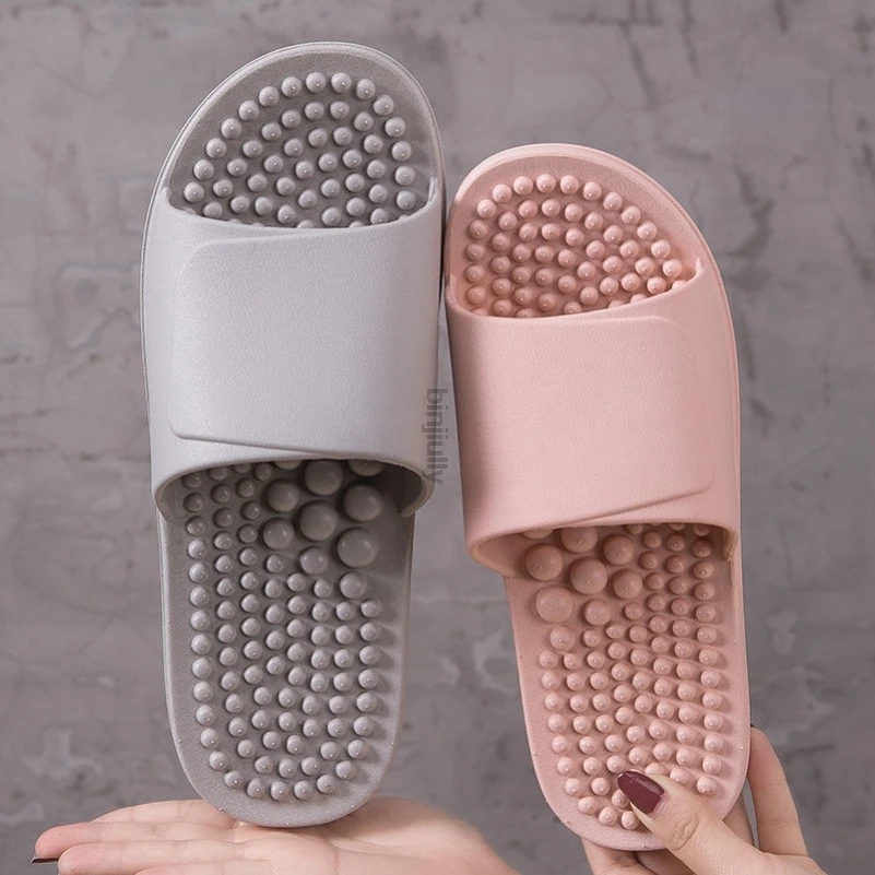 Massage Slipper Female Summer Acupoint Foot Therapy Shoe Indoor Home Soft Bottom Bathroom Anti-Slip Foot Bottom Massager