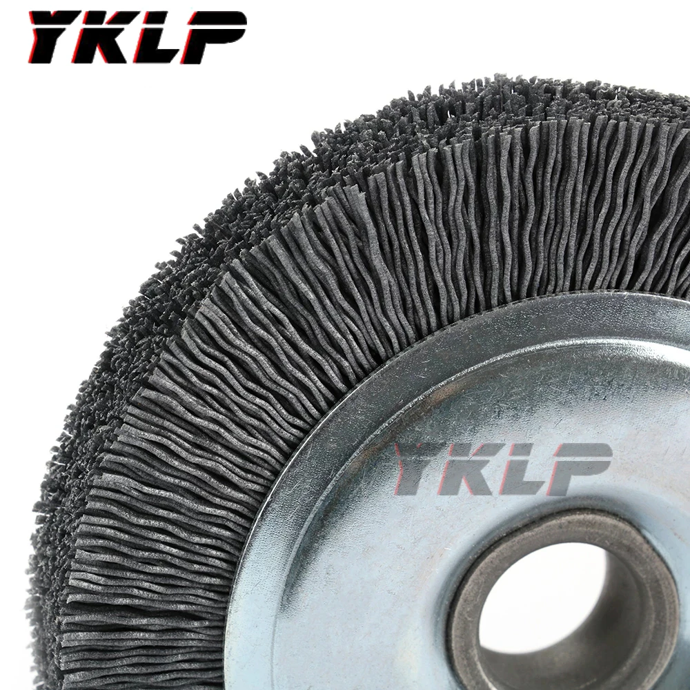 100mm Abrasive Wire Polishing Wheel Bristle Brush Disc Abrasive Wire Wheel Industrial Gear Brush 240 Grit