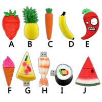 New Creative Food Fruit Pen Drive 4GB 8GB 16GB 32GB USB Flash Drive 64GB Usb2.0 Cartoon Memory Stick U Disk PenDrive Lovely Gift