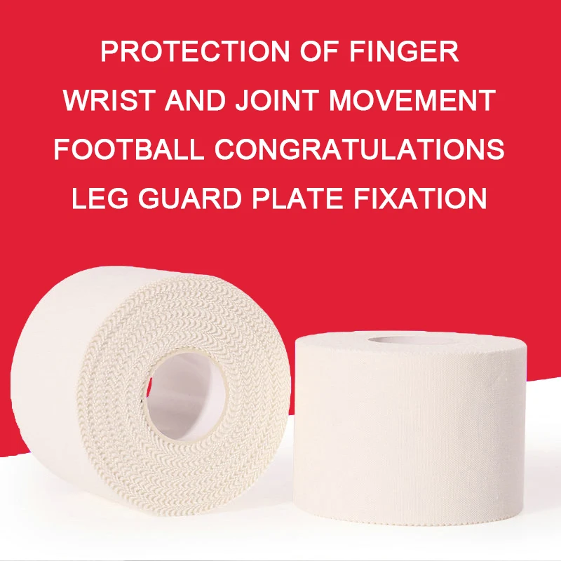 White Sports Tape Kinesiology Taping Sport Elastica Muscle Knie Bandage Strain Injury Support Jagged Sticker Fingers Protection