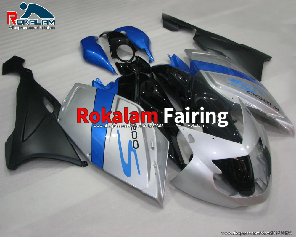 ABS Plastic Kit For BMW K1200S 2005 2006 2007 2008 K1200-S 05 06 07 08 Silver Black Blue Motorbike Fairing Set