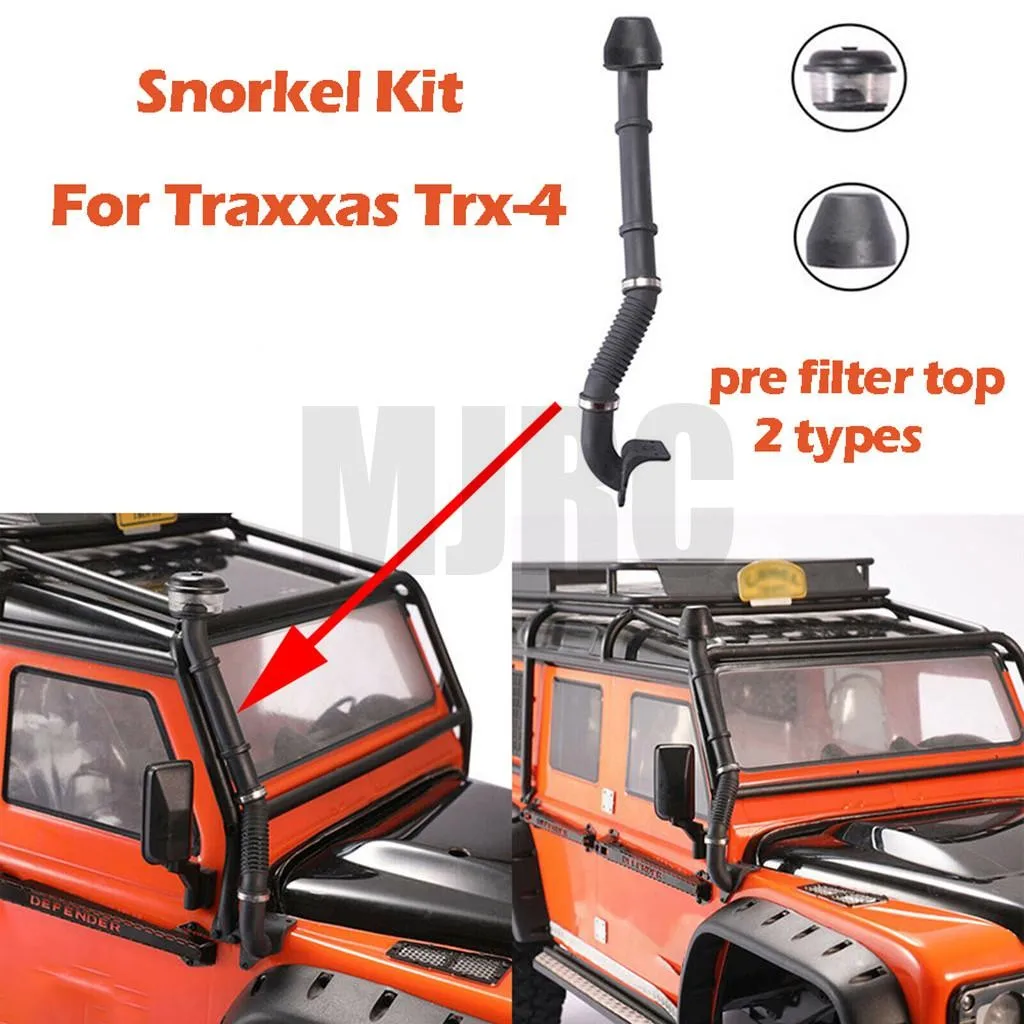 Ajrc Simulated Snorkel Air Intake Clamp Set Accessories Wading Remote Control Car Parts For Traxxas Trx4 Defender D90 D110