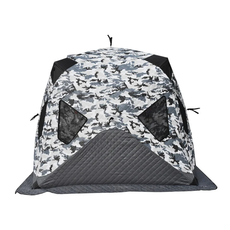 Ultralarge 200X200X175cm Automatic 3-4 Person Use Winter Keep Warm Thickened Cotton Ice Fishing Outdoor Portable Camping Tent