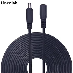 DC Extension Cable 1M 2M 3M 5M 10M 2.1mm x 5.5mm Female to Male Plug for 12V Power Adapter Cord Home CCTV Camera LED Strip Light