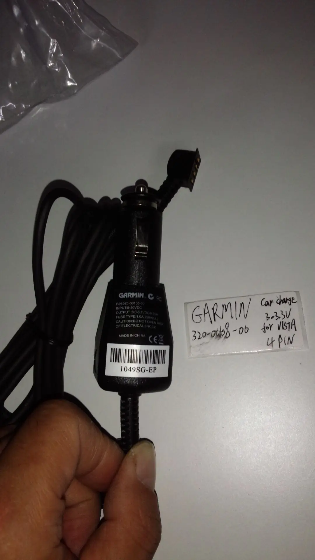 Garmin eTrex Vista H, Legend GPS Genuine Car Cigarette Lighter Charger 320-00108-00