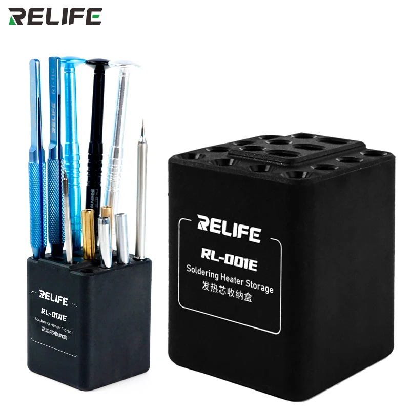 Rilife RL-001E riscaldamento nucleo riparazione di stoccaggio per il telefono strumento di riparazione Rack di stoccaggio cacciavite pinzette saldatore testa di stoccaggio