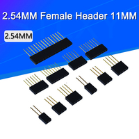 10-100pcs 1X2/3/4/6/8/10/15 Pin 2.54MM Stackable Long Legs Femal Header For Arduino Shield Stlxy
