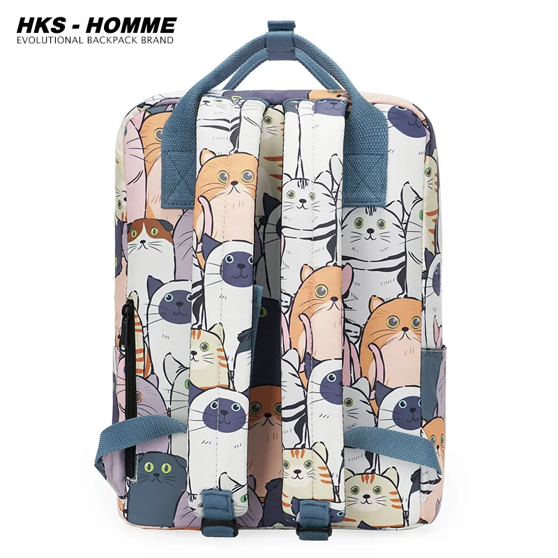 Cute Women Large Capacity Backpack Waterproof Canvas Female Schoolbag College Lady Laptop Backpacks Kawaii Girl Travel Book Bags