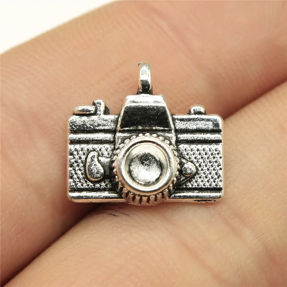 Wholesale Jewelry Lots Photo Camera Charms Craft Supplies Accessories Materials For Crafts 20 Pieces