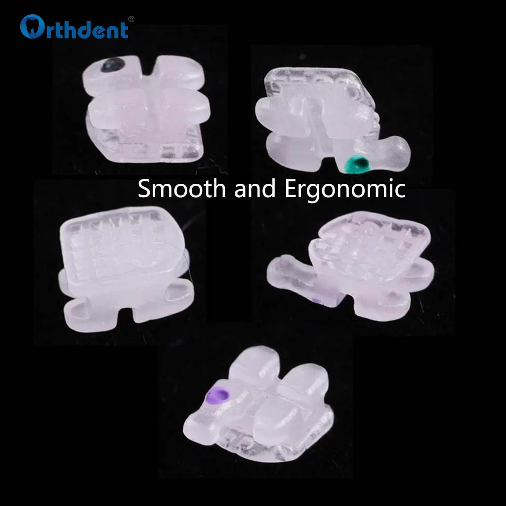 20 Pcs/Kit Dental Orthodontic Ceramic Brackets Braces for Teeth Mesh Base With Number Roth MBT 018 022 Hooks 345 Dentistry Tools