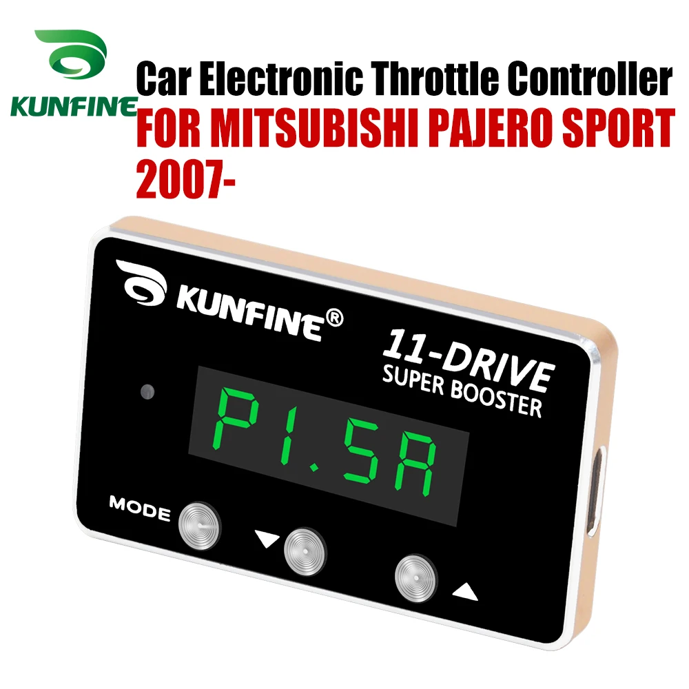 

KUNFINE Car Electronic Throttle Controller Racing Accelerator Potent Booster For MITSUBISHI PAJERO SPORT 2007-After Tuning Parts