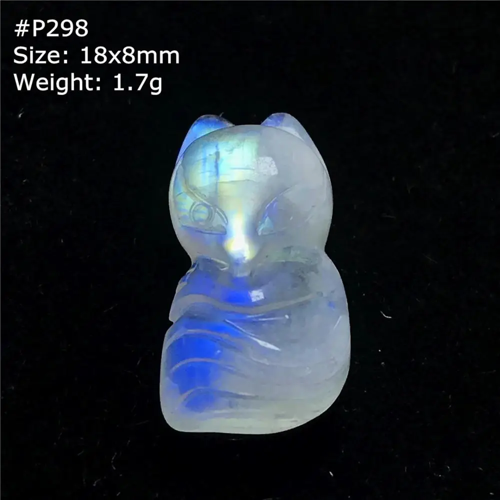 

Натуральный лунный камень, кристалл, ожерелье, кулон, ювелирные изделия для женщин и мужчин, резные бусины с лисой, камень, подарок, желтый, синий, светлый драгоценный камень AAAAA