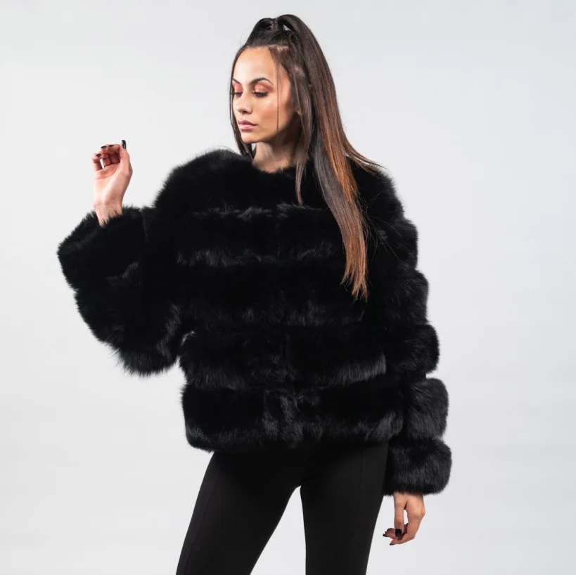 Winter Jackets for Ladies, Thermal Fur Coats, Natural Fox Fur Coats, Real Fox Fur Jackets, Fashion