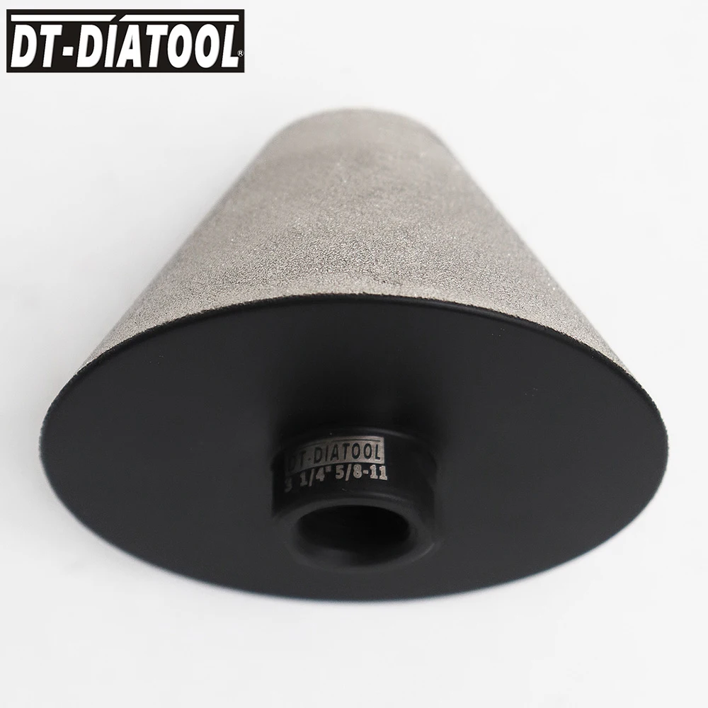 Punte di fresatura del dito di smusso di smussatura del diamante brasato vuoto 3pcs/pk per l'ingrandimento dei fori ceramici di lucidatura diametro 82mm/3-1/4"