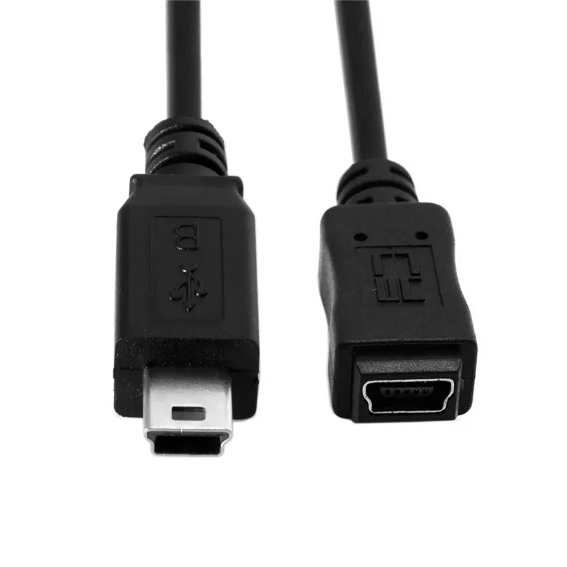 Light Adapter Cable 25cm/50cm/150cm Mini USB B 5pin Male To Female Extension Cable Cord Adapter