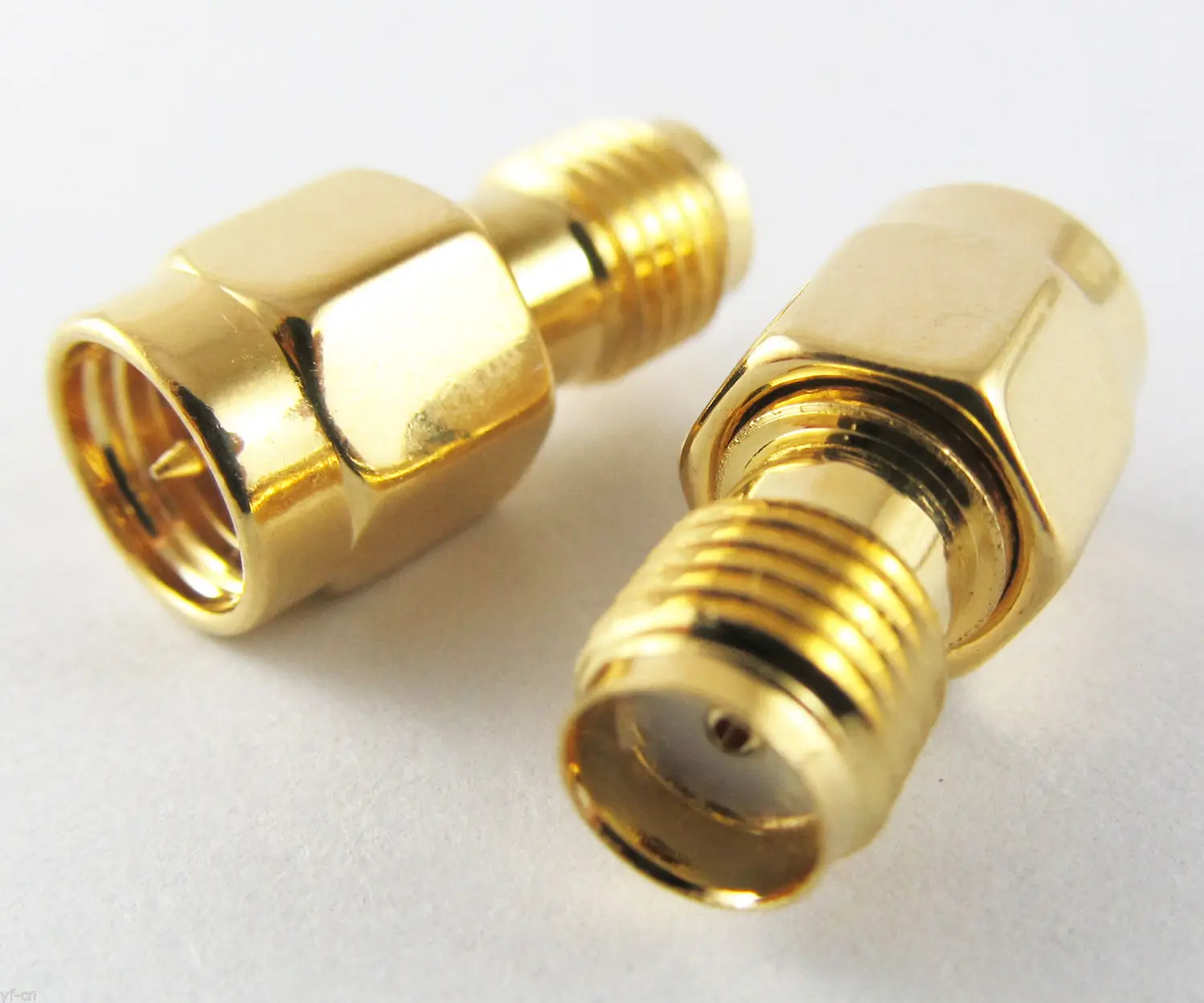 1pc SMA Male to SMA Female Straight RF Coaxial Adapter Connector Gold Plated