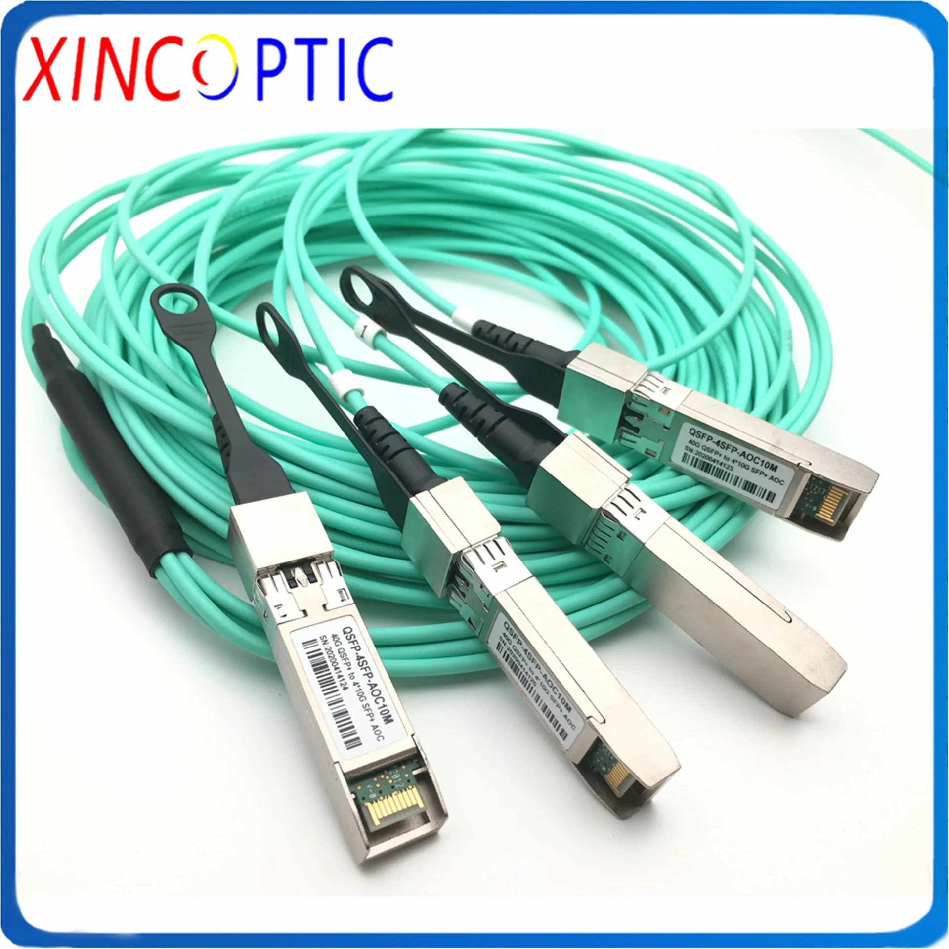 

Data center QSFP+ 40G to 4xSFP+ 10G Breakout Active Optical Cable AOC,40G QSFP+ to 4*10G 1/2/3/5/7/10M SFP+ Active Optic Cable