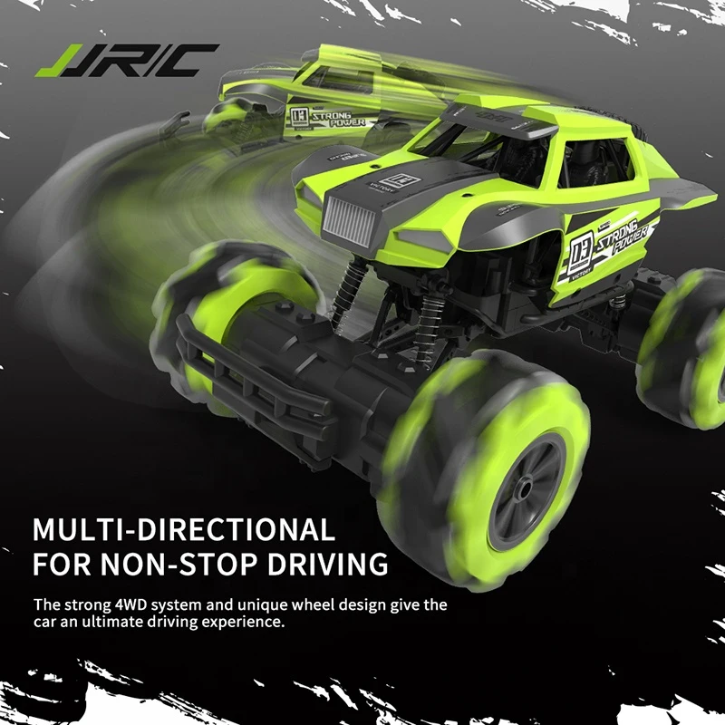 2.4G 4WD 12CH RC Stunt Car Climbing Drift All-Dound Driving Cars Off-Road Car With LED Light  1:16 Radio Controlled Toys Vehicle