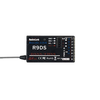 R9DS 2.4G 9CH DSSS Receiver for RadioLink AT9 AT10 Transmitter RC Helicopter Multirotor Support S-BUS