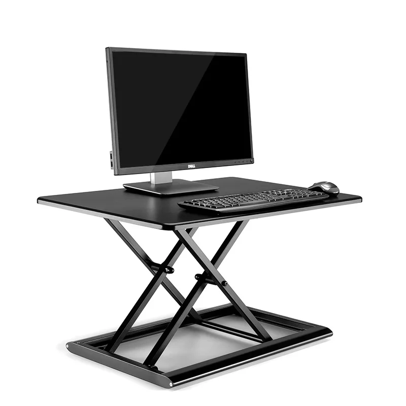 Hyvarwey ID-30 Aluminum Easy Up Height Adjust Sit Stand Desk Riser Foldable Laptop Desk Monitor Holder Stand With Keyboard Tray