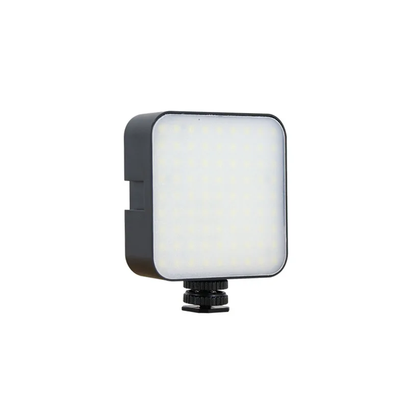 Mini Draagbare Led Video Licht 56led Fotografische Vulling Licht 5W 6500K Met 3 Koude Schoen Voor Dji Osmo Sony Dslr Canon Gopro Camera