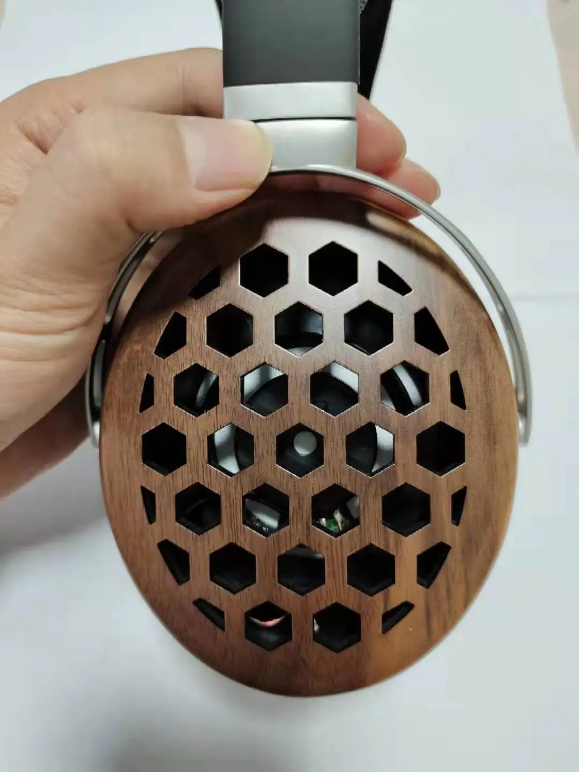 50MM Headphone Speaker Wood With 3.5mm Audio Cable Hifi Over Ear Headset Stereo High-End Sound good Finished Earphone Newest 1PC