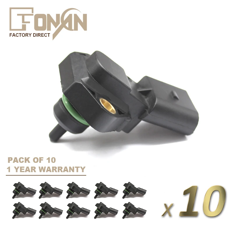 

MAP Manifold Absolute Pressure Sensor For Audi A2 A3 A4 A46 A8 TT Volkswagen VW Golf IV Jetta Passat 1.8T 038906051 0281002117