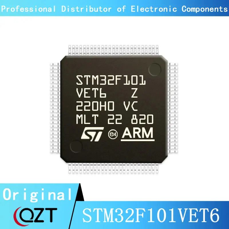 Микроконтроллер STM32F101 STM32F101VE STM32F101VET6 LQFP100, 10 шт./Лот, микроконтроллер с новым пятном