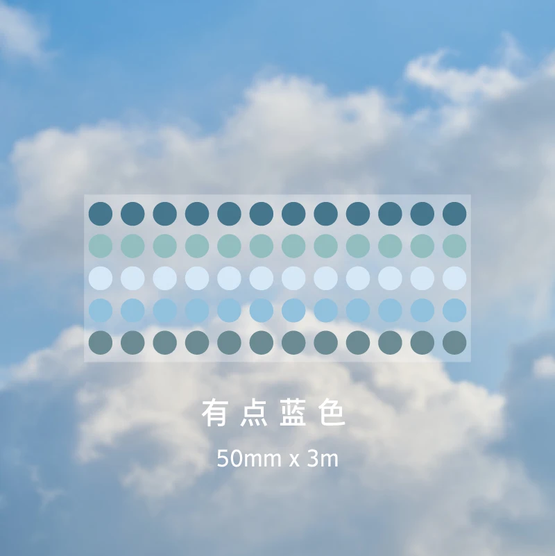 Yoofun 5*300 cm Kleur Stippen Decoratieve Lijm Washi Tape Afplakband DIY Scrapbooking Sticker Label Japanse Briefpapier
