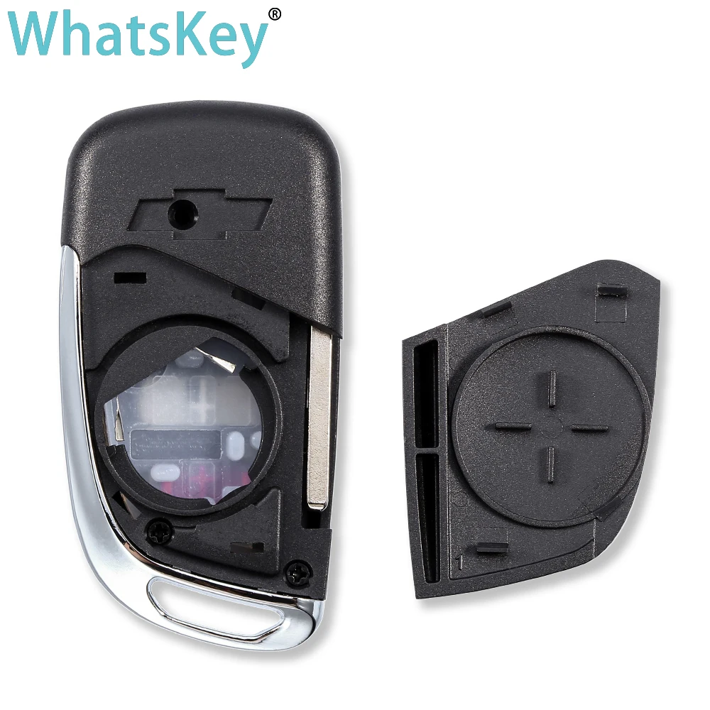 WhatsKey-funda plegable para llave de coche, carcasa para mando a distancia, para Vauxhall, Opel, Insignia, Astra J, Zafira, mokka, Chevrolet,