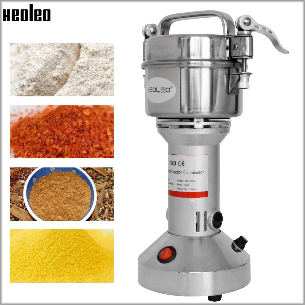 XEOLEO Grain Grind machine Electric Grain grinder Herbs grinder mil  150g Stainless steel Grinding Spices/Herbs powder machine