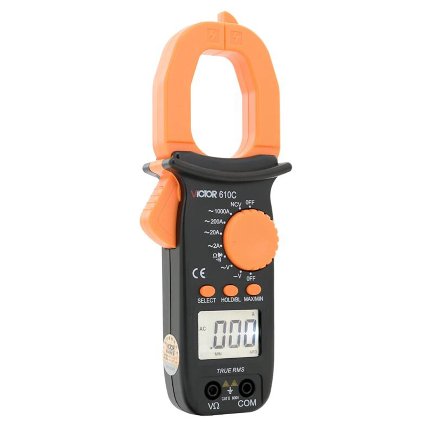 Victor vc610c vc610b handheld ac dc digital braçadeira medidor faixa automática rms verdadeiro, maneira da operação automóvel, lcd tamanho: 35*24mm.