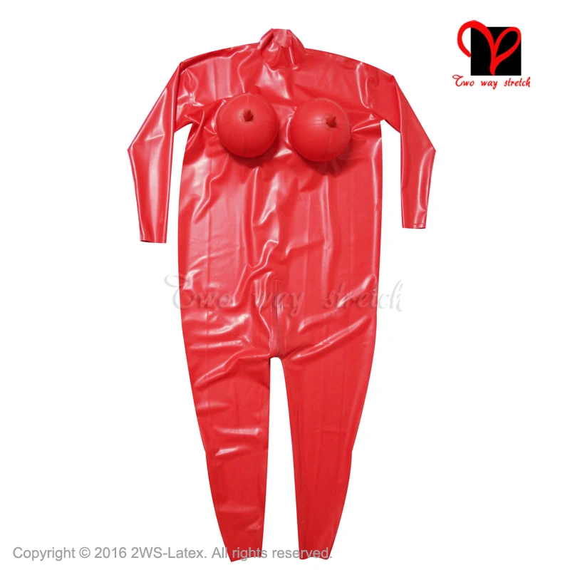 

Sexy Latex Catsuit Inflatable Sharp Breast Rubber Jumpsuit Zentai Overall Bodystocking Tights Unitard Plus Size Xxxl Lt-061