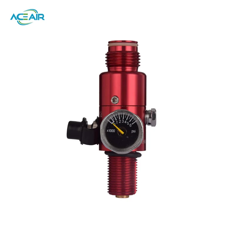 

Paintball Equipment HPA Air Regulator 4500PSI Working Pressure 1800PSI Output M18x1.5 Red