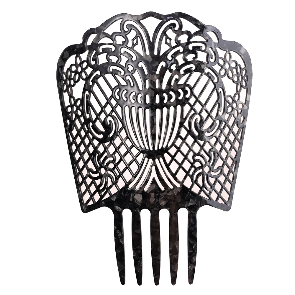 Vintage Hair Combs Women Colorful Acetate Hair Accessories Tortoiseshell High Comb Flamenco dancers Headdresses jewelry Gift New