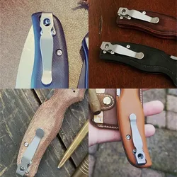 Portable Titanium Clip for Spyderc Shaman, Outdoor Tool, Pocket Knife Clamp for C229