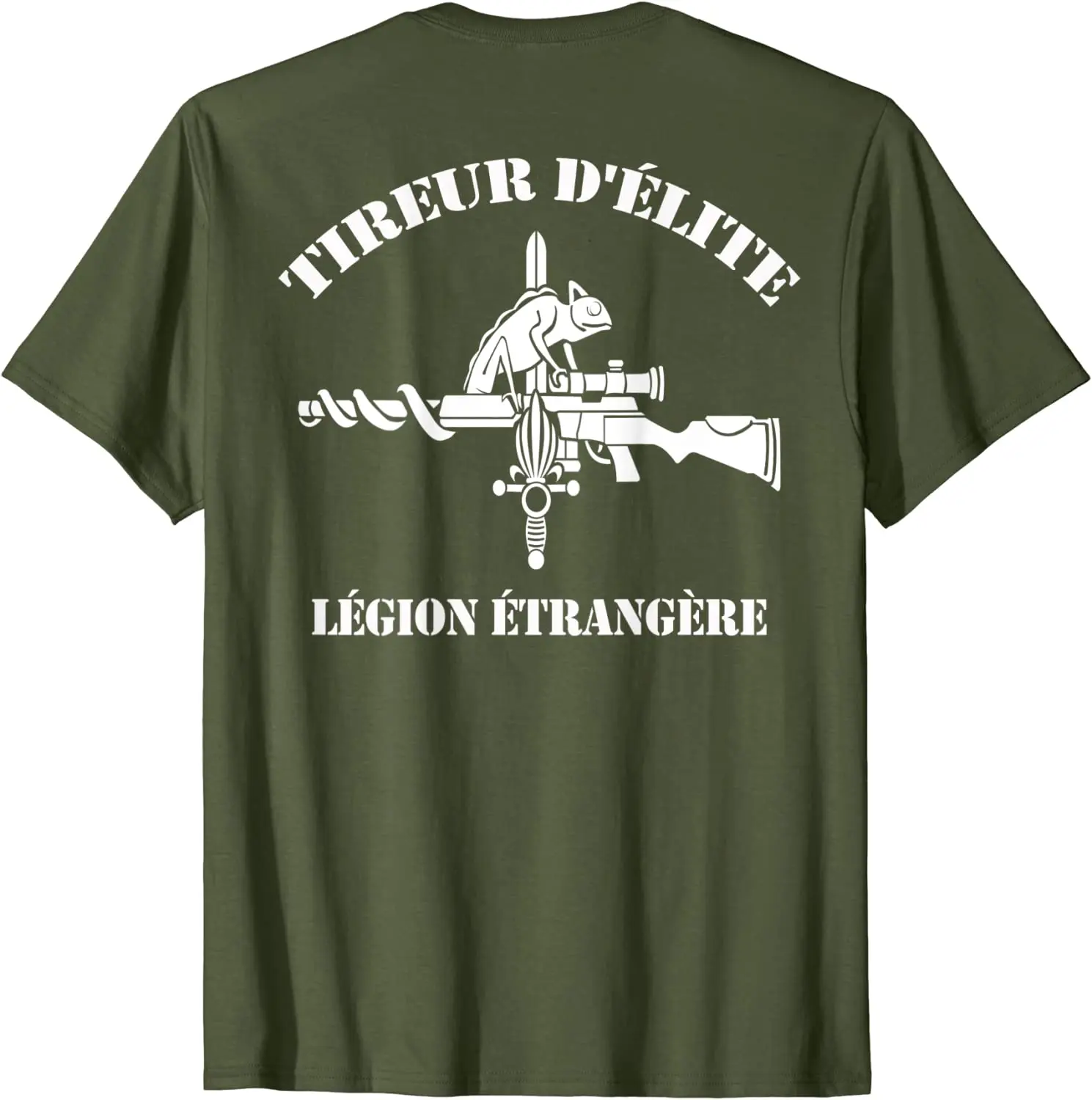 French Foreign Legion Legion Etrangere Sniper Men T-shirt Short Casual 100% COTTON O-Neck Harajuku Shirt