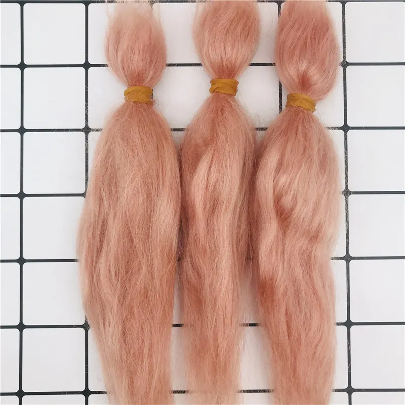 Top Kwaliteit 3 Kleuren Reborn Pop Mohair Hand Geworteld Pop Haar Pruik Accessoire Voor Sd/Bjd Pop