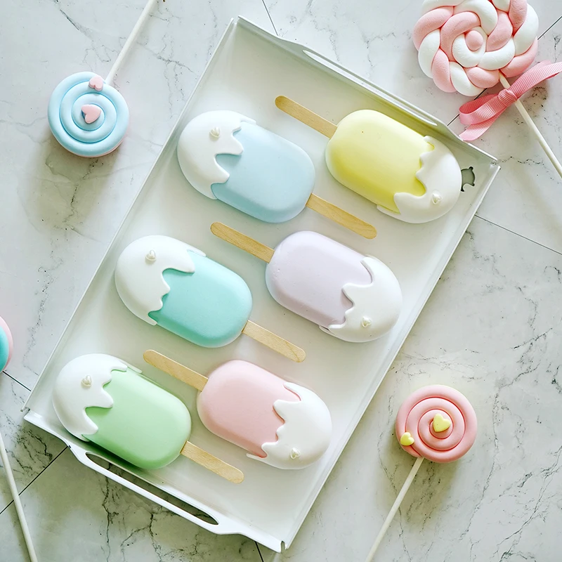 Macaron color fake ice cream simulation fake candy children's photography props dim sum combination art popsicle