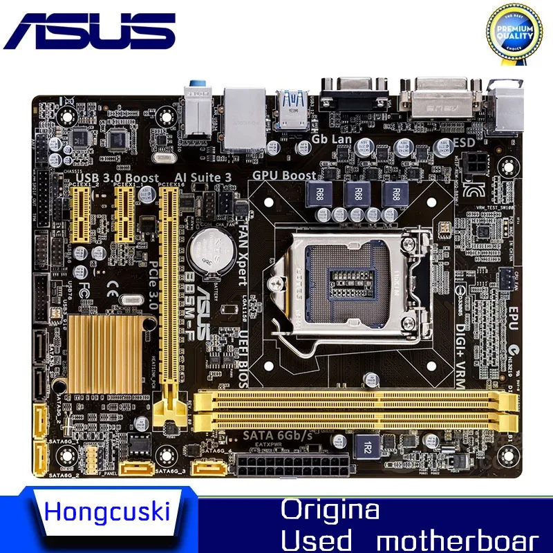 

Used LGA 1150 For Intel B85 motherboard For ASUS B85M-F Socket LGA1150 DDR3 SATA3 USB3.0 SATA3 Desktop motherboard